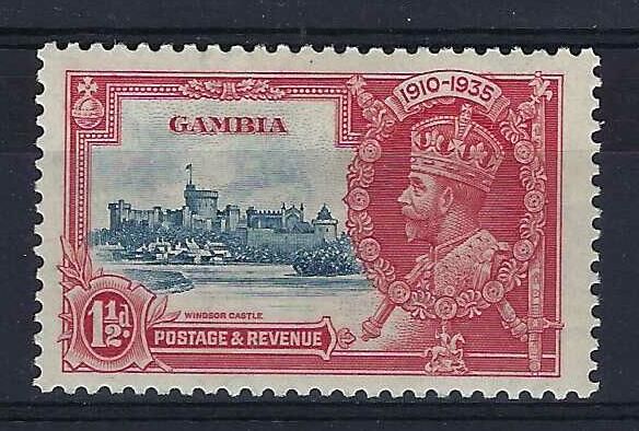 Image of Gambia SG 143b LMM British Commonwealth Stamp